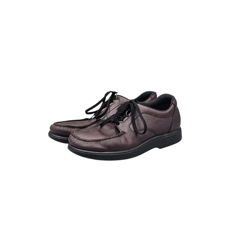 SAS Men's Size 12 N Narrow Bout Time Burgundy Leather Walking Comfort Shoes READ